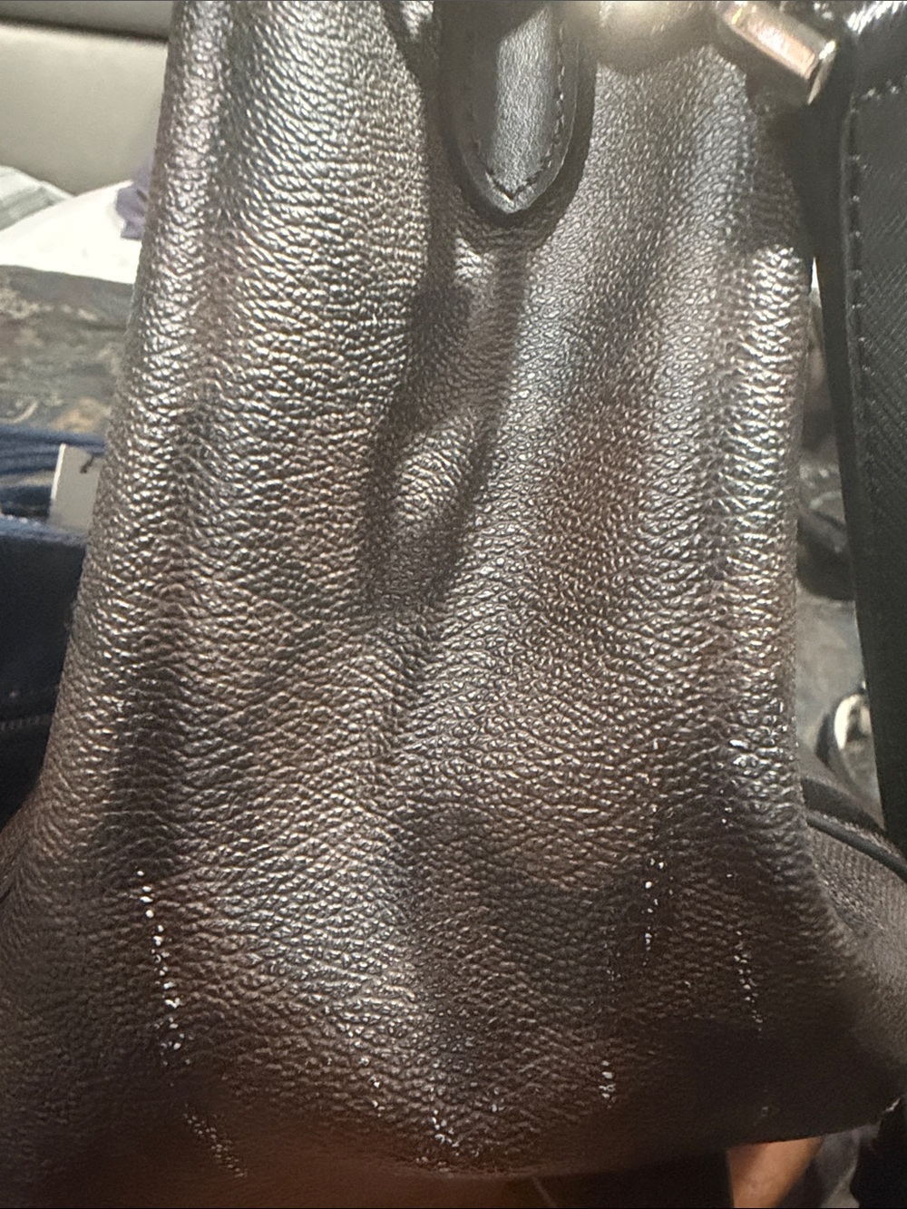 Coach Brown Signature Satchel with Black Trim - Picture 8 of 8